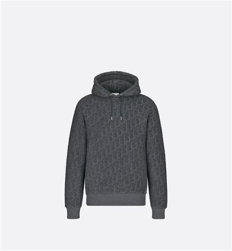 dior oblique hoodie|dior terry cloth jacquard hoodie.